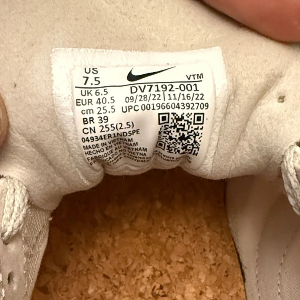 Nike Cream and Brown Waffle Sneakers